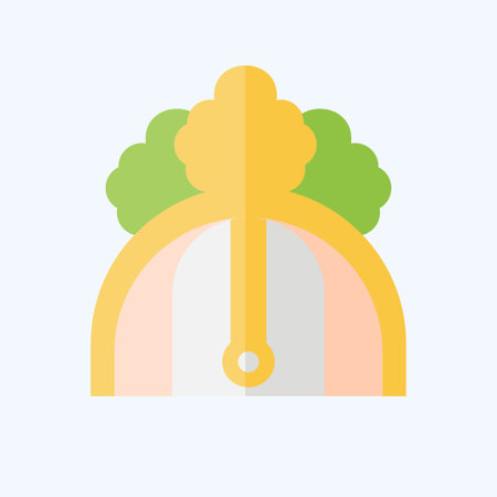 Icon Camping Ground Parking. related to Accommodations symbol. flat style. simple design editable. simple illustrationのイラスト素材