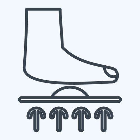 Icon Orthotics. related to Orthopedic symbol. line style. simple design editable. simple illustrationのイラスト素材