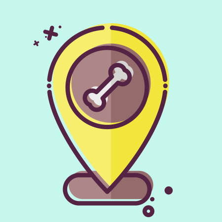 Icon Placeholder. related to Orthopedic symbol. MBE style. simple design editable. simple illustrationのイラスト素材