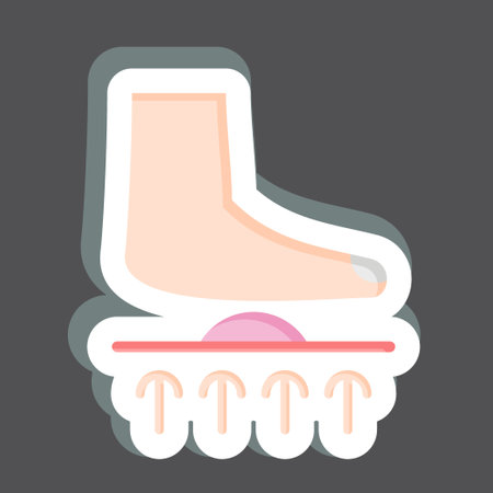 Sticker Orthotics. related to Orthopedic symbol. simple design editable. simple illustrationのイラスト素材