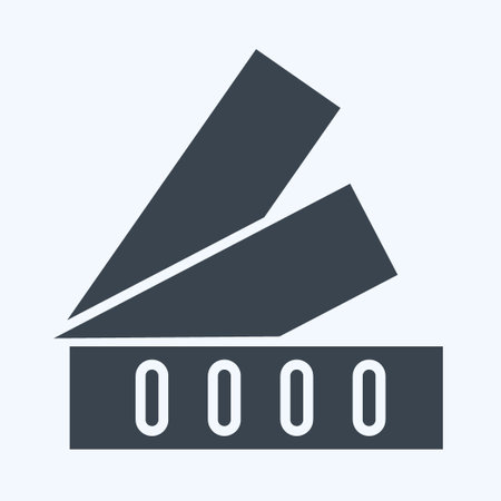 Icon Color Card. related to Art and Media symbol. glyph style. simple design editableのイラスト素材