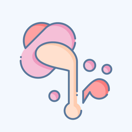 Icon Color Management. related to Art and Media symbol. doodle style. simple design editableのイラスト素材