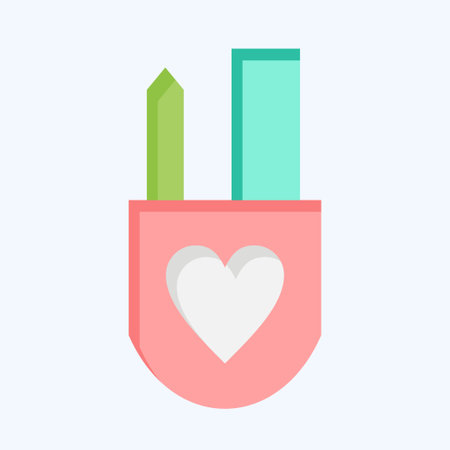 Icon Design Tools. related to Art and Media symbol. flat style. simple design editableのイラスト素材