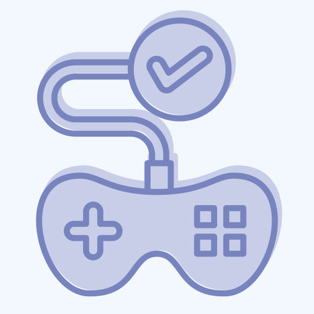 Icon Testing. related to Art and Media symbol. two tone style. simple design editableのイラスト素材