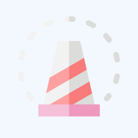 Icon Under Construction. related to Art and Media symbol. flat style. simple design editableのイラスト素材