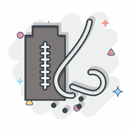 Icon Cocaine, Crack. related to Addiction Dictionary symbol. comic style. simple design editable. simple illustrationのイラスト素材