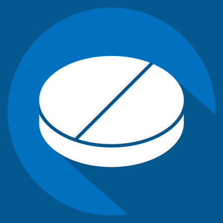 Icon Ecstasy. related to Addiction Dictionary symbol. long shadow style. simple design editable. simple illustrationのイラスト素材