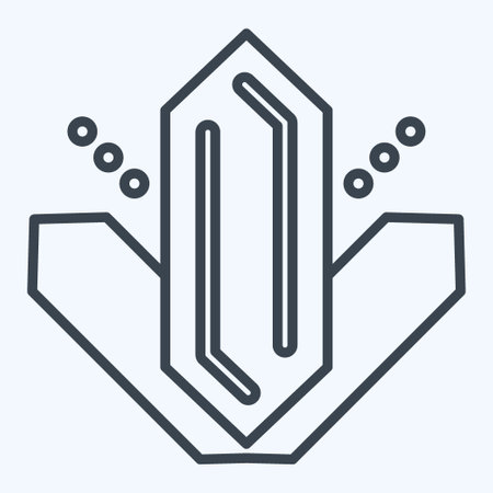 Icon Methamphetamine. related to Addiction Dictionary symbol. line style. simple design editable. simple illustrationのイラスト素材