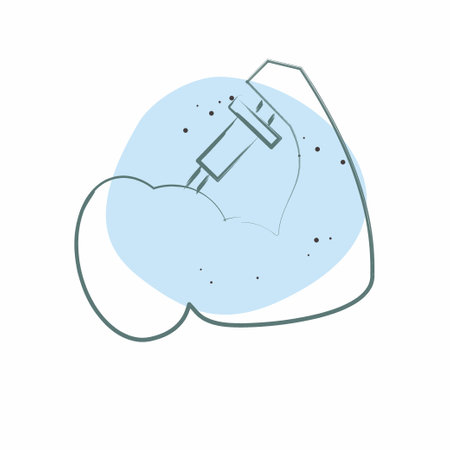 Icon Steroids. related to Addiction Dictionary symbol. Color Spot Style. simple design editable. simple illustrationのイラスト素材