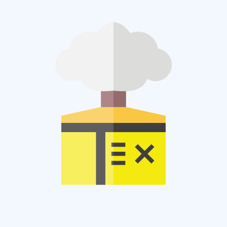 Icon Solvent Gas. related to Addiction Dictionary symbol. flat style. simple design editable. simple illustrationのイラスト素材