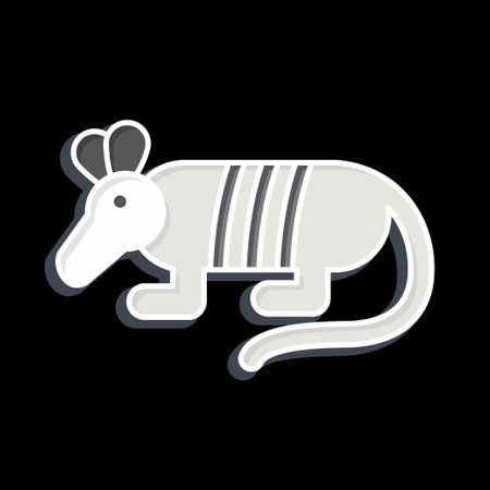 Icon Armadillo. related to Argentina symbol. glossy style. simple design editable. simple illustrationのイラスト素材