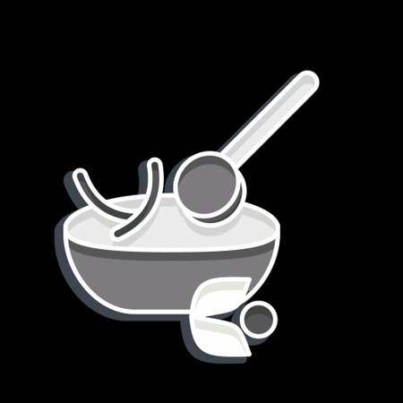 Icon Chimichurri. related to Argentina symbol. glossy style. simple design editable. simple illustrationのイラスト素材