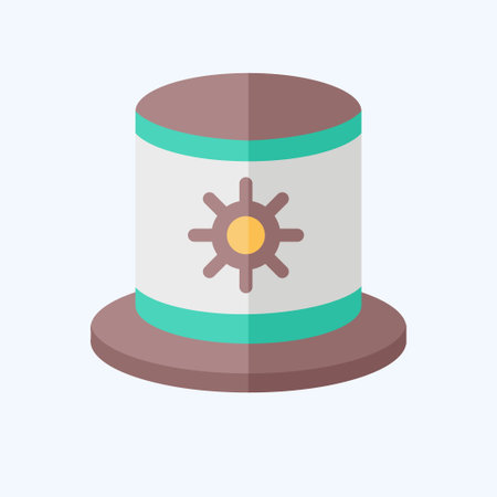 Icon Hat. related to Argentina symbol. flat style. simple design editable. simple illustrationのイラスト素材