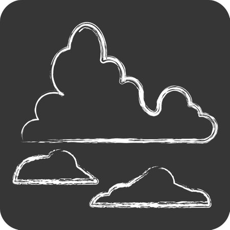 Icon Glacier. related to Argentina symbol. chalk Style. simple design editable. simple illustrationのイラスト素材