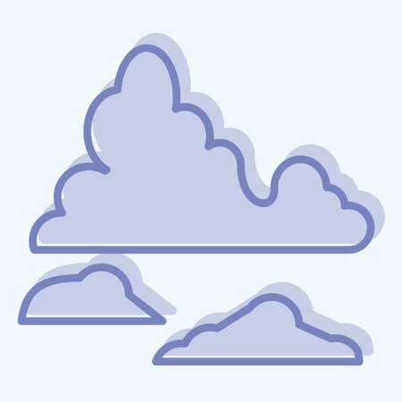 Icon Glacier. related to Argentina symbol. two tone style. simple design editable. simple illustrationのイラスト素材