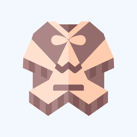 Icon Poncho. related to Argentina symbol. flat style. simple design editable. simple illustrationのイラスト素材