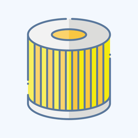 Icon Filter. related to Spare Parts symbol. doodle style. simple design editable. simple illustrationのイラスト素材