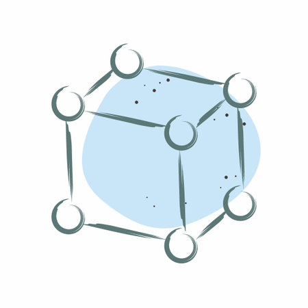 Icon Framework. related to 3D Visualization symbol. Color Spot Style. simple design editable. simple illustrationのイラスト素材