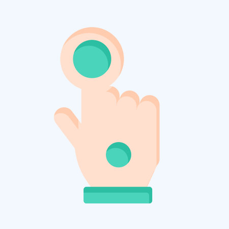 Icon Wired Glove. related to 3D Visualization symbol. flat style. simple design editable. simple...