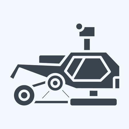 Icon Snowmobile. related to Alaska symbol. glyph style. simple design editable. simple illustrationのイラスト素材