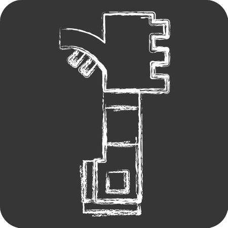 Icon Bee Hive Scraper. related to Apiary symbol. chalk Style. simple design editable. simple illustrationのイラスト素材