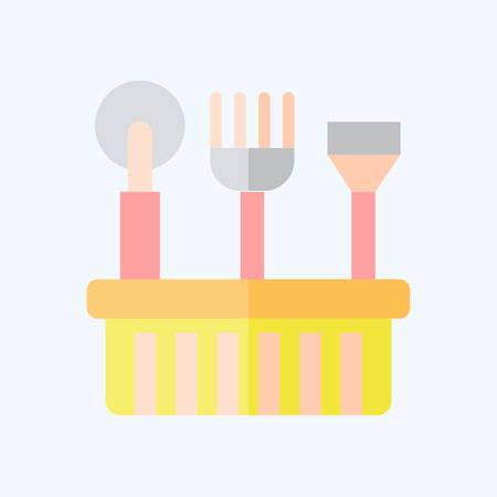 Icon Beekeeper Tool. related to Apiary symbol. flat style. simple design editable. simple illustrationのイラスト素材