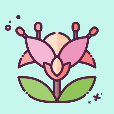 Icon Botanical. related to Apiary symbol. MBE style. simple design editable. simple illustrationのイラスト素材