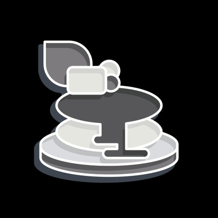 Icon Pancake. related to Apiary symbol. glossy style. simple design editable. simple illustrationのイラスト素材