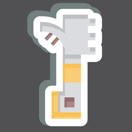 Sticker Bee Hive Scraper. related to Apiary symbol. simple design editable. simple illustrationのイラスト素材