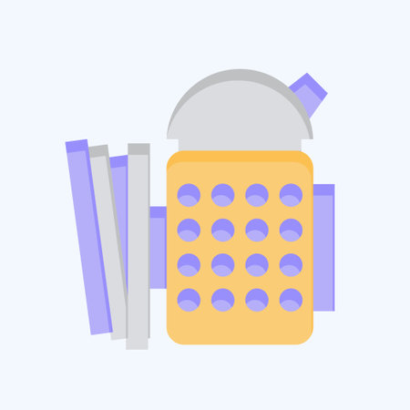 Icon Smoker. related to Apiary symbol. flat style. simple design editable. simple illustrationのイラスト素材