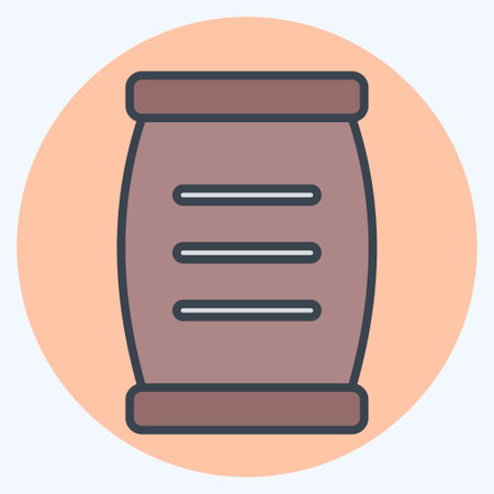 Icon Cement. related to Building Material symbol. color mate style. simple design editable. simple illustrationのイラスト素材