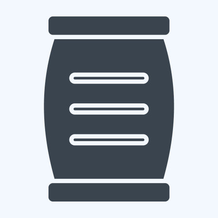 Icon Cement. related to Building Material symbol. glyph style. simple design editable. simple illustrationのイラスト素材