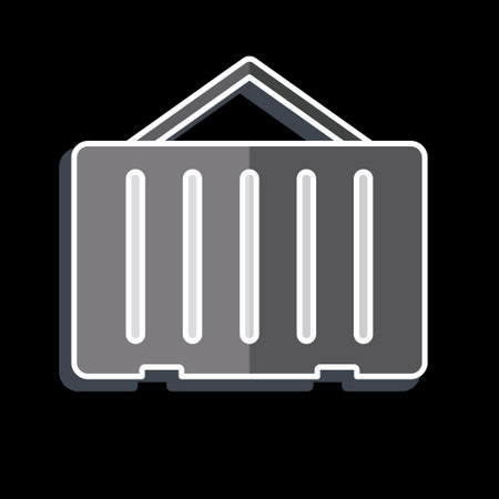 Icon Container. related to Building Material symbol. glossy style. simple design editable. simple...