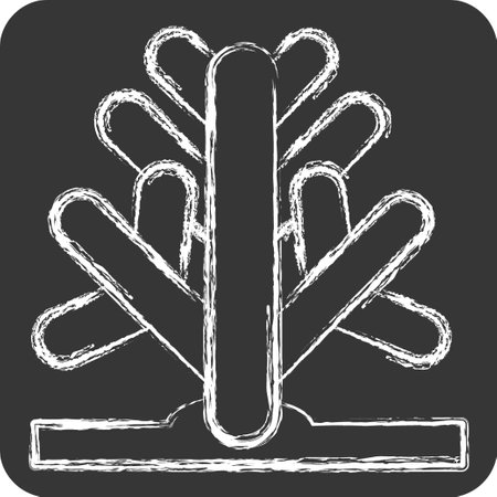 Icon Cactus. related to Saudi Arabia symbol. chalk Style. simple design editable. simple illustrationのイラスト素材