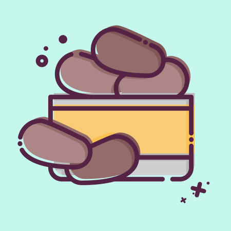 Icon Dates. related to Saudi Arabia symbol. MBE style. simple design editable. simple illustrationのイラスト素材