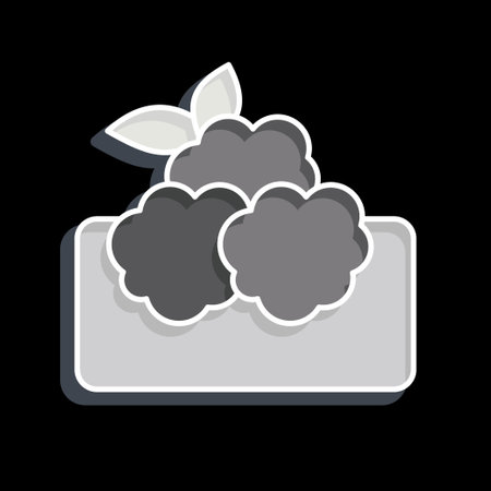 Icon Falafel. related to Saudi Arabia symbol. glossy style. simple design editable. simple illustrationのイラスト素材