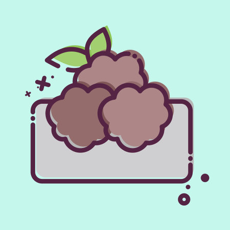 Icon Falafel. related to Saudi Arabia symbol. MBE style. simple design editable. simple illustrationのイラスト素材