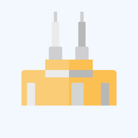 Icon Kaaba. related to Saudi Arabia symbol. flat style. simple design editable. simple illustrationのイラスト素材