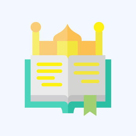 Icon Koran. related to Saudi Arabia symbol. flat style. simple design editable. simple illustrationのイラスト素材