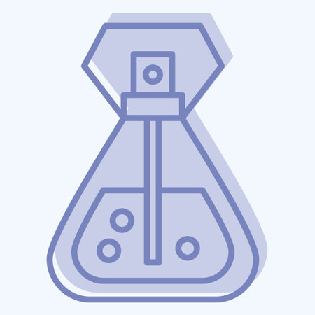 Icon Perfume. related to Saudi Arabia symbol. two tone style. simple design editable. simple illustrationのイラスト素材
