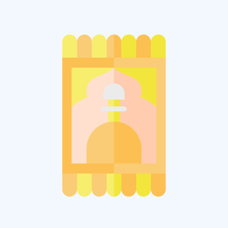 Icon Prayer Rug. related to Saudi Arabia symbol. flat style. simple design editable. simple illustrationのイラスト素材