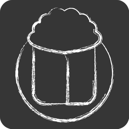 Icon Shawarma. related to Saudi Arabia symbol. chalk Style. simple design editable. simple illustrationのイラスト素材