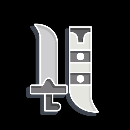 Icon Swords. related to Saudi Arabia symbol. glossy style. simple design editable. simple...
