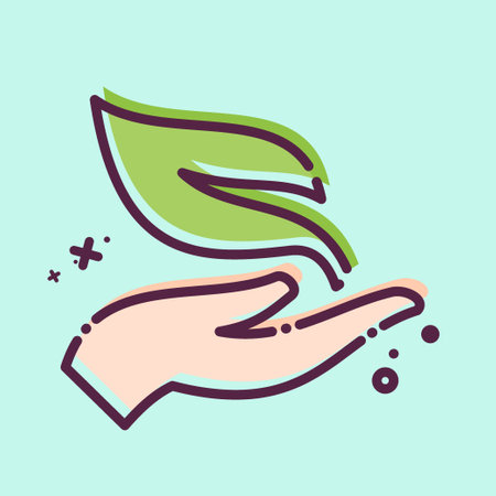 Icon Ecology. related to Climate Change symbol. MBE style. simple design editable. simple illustrationのイラスト素材