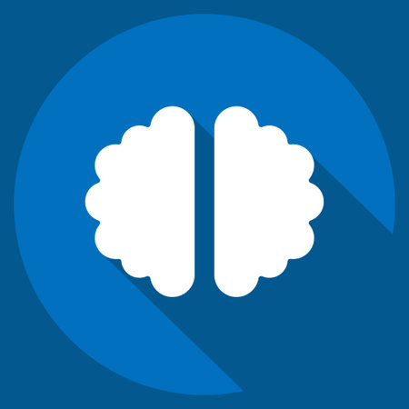 Icon Brainstorming. related to Business Analysis symbol. long shadow style simple design editable. simple illustrationのイラスト素材
