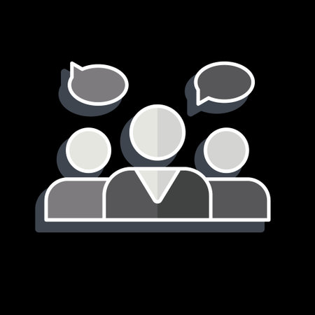 Icon Focus Group. related to Business Analysis symbol. glossy style simple design editable. simple illustrationのイラスト素材