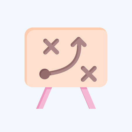 Icon Strategy. related to Business Analysis symbol. flat style simple design editable. simple illustrationのイラスト素材