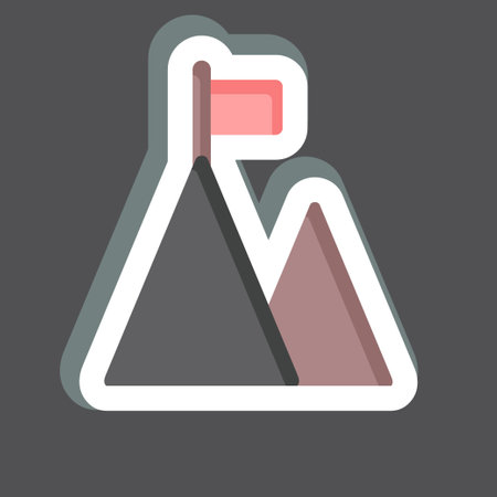 Sticker Goal. related to Business Analysis symbol. simple design editable. simple illustration