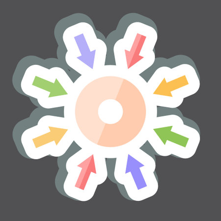 Sticker Specific. related to Business Analysis symbol. simple design editable. simple illustrationのイラスト素材