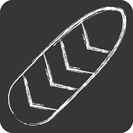 Icon Feather. related to American Indigenous symbol. chalk Style. simple design editable. simple illustrationのイラスト素材